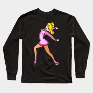 Figure skating ice skating ice skating ice sport Long Sleeve T-Shirt